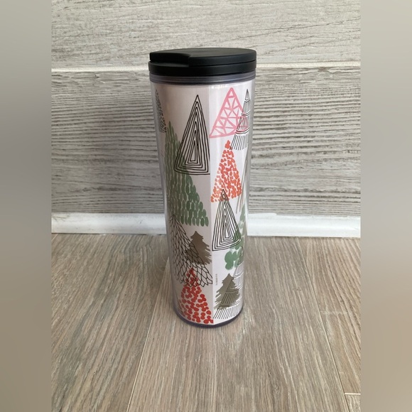NWOT Starbucks Holiday Christmas Trees 16oz Insulated Travel Tumbler Mug - Picture 2 of 5